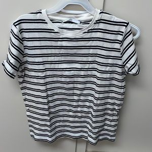GIRLS STRIPY T-SHIRT - M&S Size 13-14 yrs